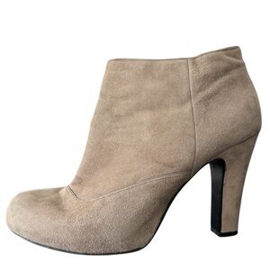 Nine West Grey Suede Ankle Booties